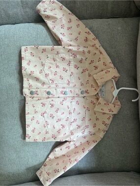 Zara Pink Floral Girls' Jacket